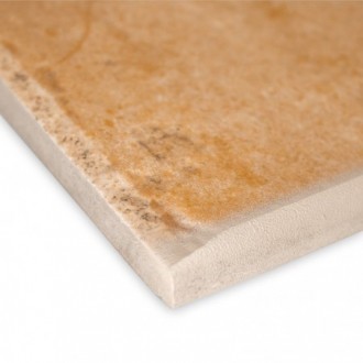 Plinthe Terra Di Siena Giallo 8X30 cm - Beige Mat  détail