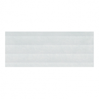 Faïence murale Milo Decor Perla 20X50 cm - Blanc Mat