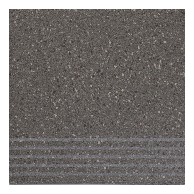 Nez de marche DEEP GREY NATURAL STREAM 30x30 cm - Gris Mat 