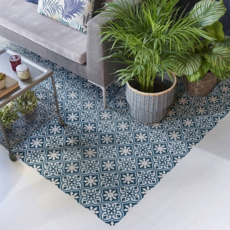 Carrelage Sol & Mur VALENCIA LONJA 25X25 cm - Bleu Mat